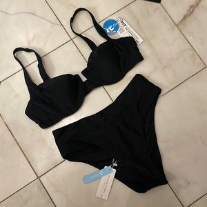 Cupshe NWT Black Bikini